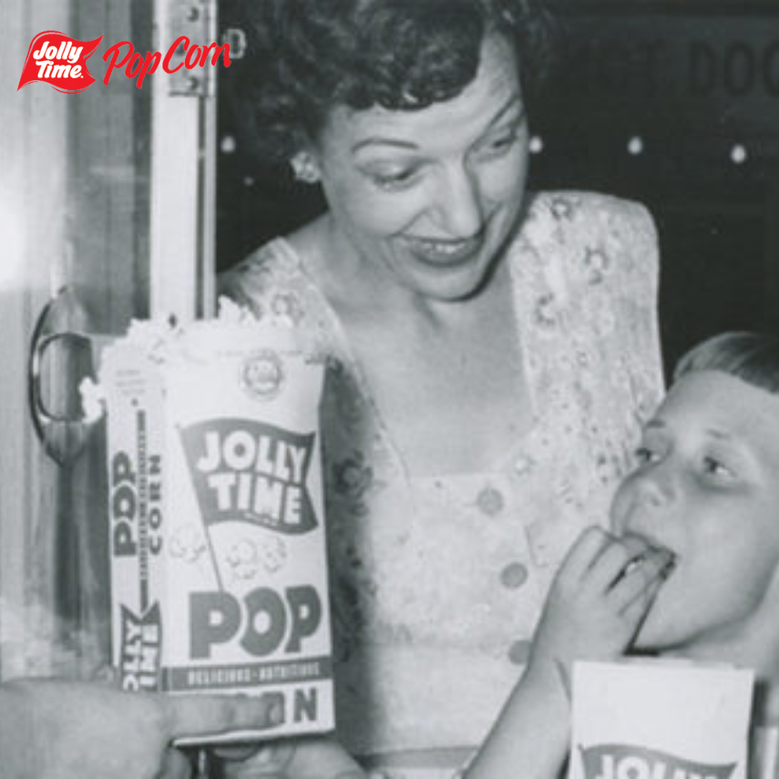 why is popcorn a movie snack historic photo